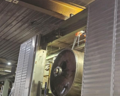 Maintenance industrielle en papeterie – Démontage d&rsquo;un rouleau