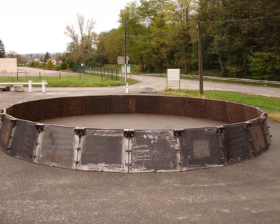 Couronne conique double paroi refroidie