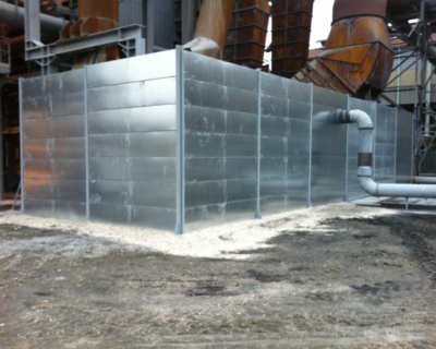 Réalisation d&rsquo;un mur anti-bruit