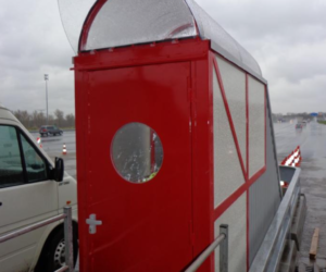 Péage : cabine d&rsquo;accès personnel