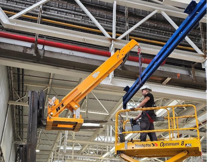 Renforcement de la structure existante pour une usine